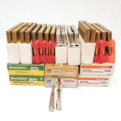 #1450 â€¢ 170 Rounds of 280 Rem. Ammo
