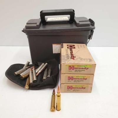 #1361 â€¢ 74 Rounds of 338 Win Mag Ammo
