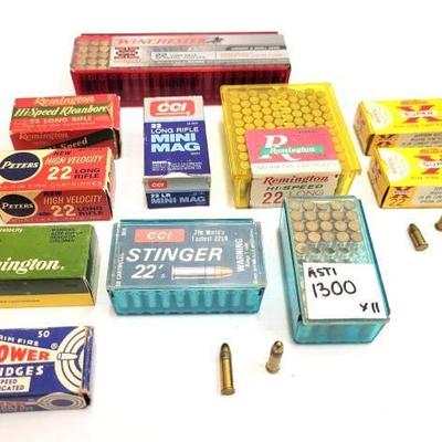 #1300 â€¢ 630 Rounds of .22 Ammo
