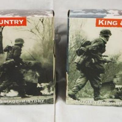 1250	KING & COUNTRY WWII METAL SOLDIERS 2 BOXED SETS BBA021, BBG012

