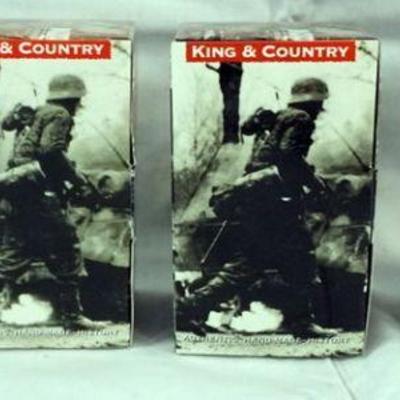 1048	KING & COUNTRY WWII METAL SOLDIERS GROUP OF 4 IN BOXES
