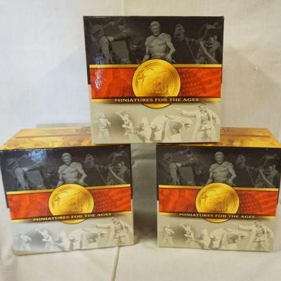 1180	CONTE MINIATURES FOR THE AGES WWII METAL SOLDIERS LOT OF 3 BOXES
