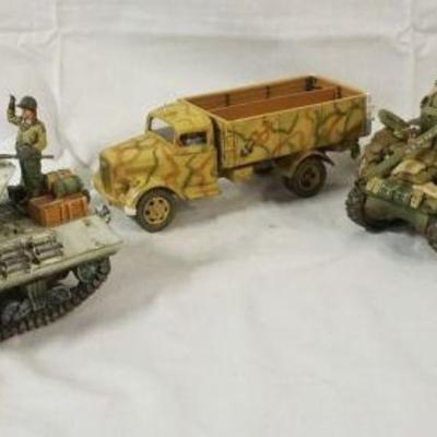 1308	KING & COUNTRY WWII SCALE TANKS & OPEL BLITZ
