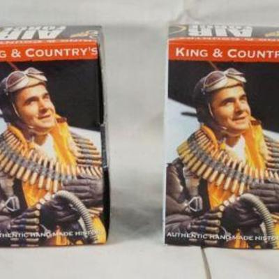 1326	KING & COUNTRY METAL SOLDIERS AIRFORCE LOT OF 4 BOXED

