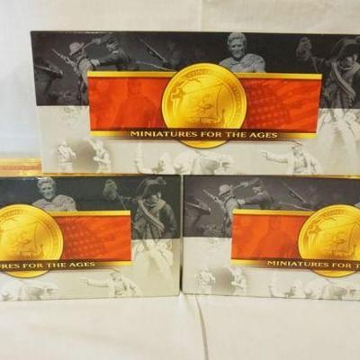 1176	CONTE MINIATURES FOR THE AGES WWII METAL SOLDIERS LOT OF 3 BOXES
