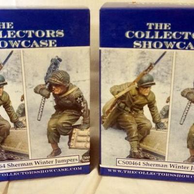 1106	COLLECTORS SHOWCASE WWII MINIATURE SOLDIERS BOXED SETS 
