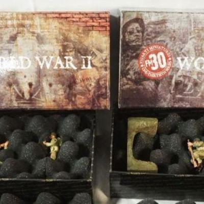 1268	FIGARTI MINIATURES WWII METAL SOLDIERS 2 BOXED SETS ETA-024, ETA-023

