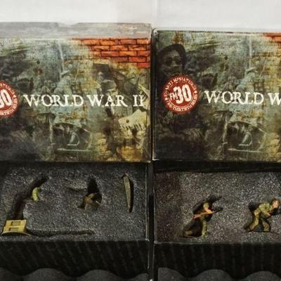 1265	FIGARTI MINIATURES WWII METAL SOLDIERS 2 BOXED SETS ETA-018, ETS-019
