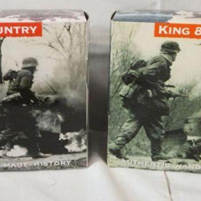 1253	KING & COUNTRY WWII METAL SOLDIERS 2 BOXED SETS WS054, WS086
