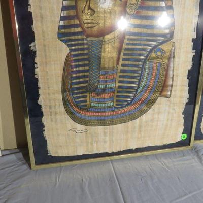 Egyptian art on Papyrus.