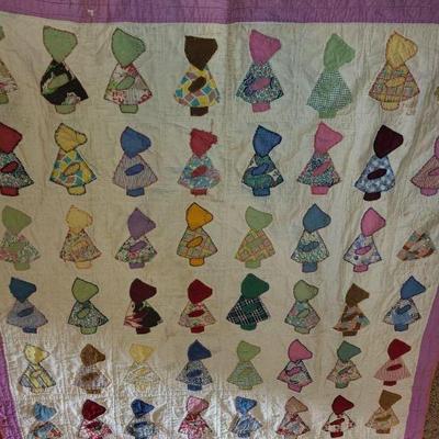 75 x 62 hand sewn quilt 