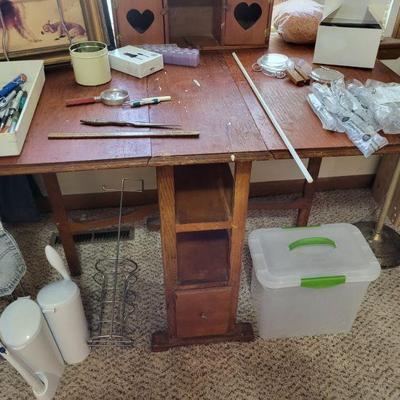 Wooden craft table