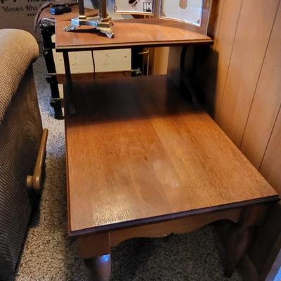 Mid century end table wooden not plastic