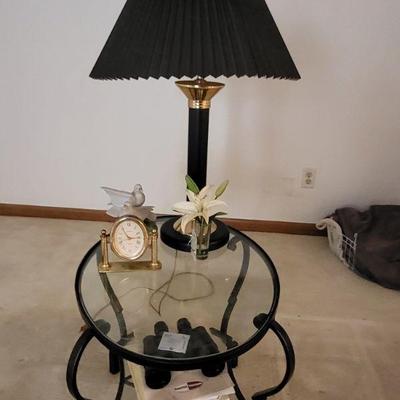 Wrought iron end table