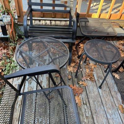 Patio chairs and tables