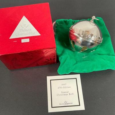 1997 Wallace Silver Sleighbell Ornament