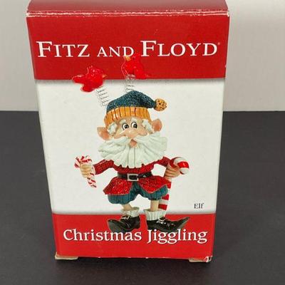 Fitz & Floyd Jiggling elf