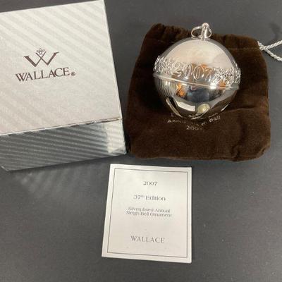 2007 Wallace Silver Sleighbell Ornament