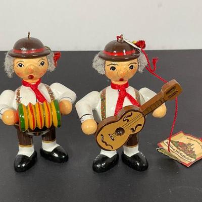 German wood music figure/ornaments