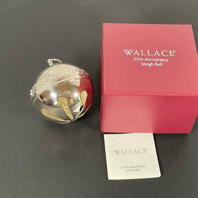 2005 Wallace Silver Sleighbell Ornament