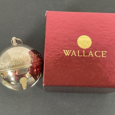 2004 Wallace Silver Sleighbell Ornament