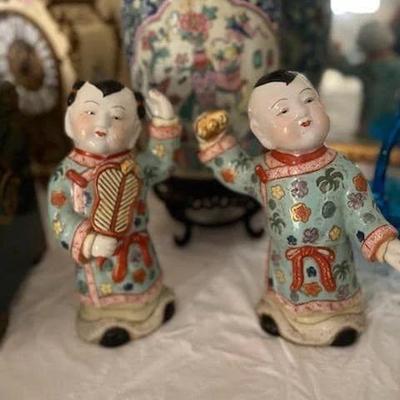 Vintage Chinese children figurines