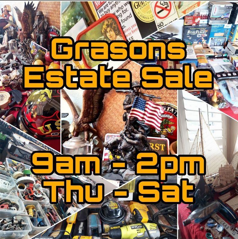 Huge Grasons of San Joaquin Estate Sale!
