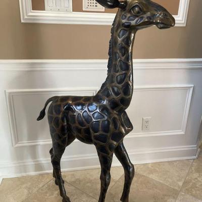 Max Turner Bronze Giraffe - There is a pair available, the large is approximately 82