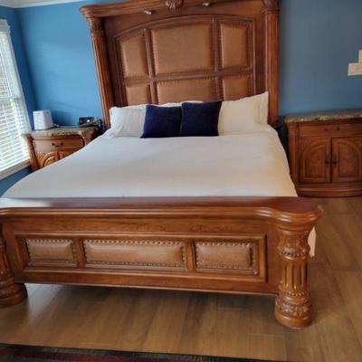 Michael Amini King Size Bed 