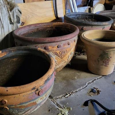 Lots of clay pots