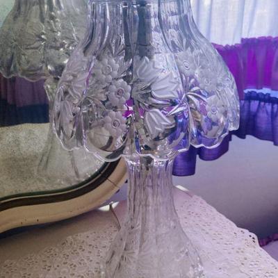 Crystal Floral Table Lamp