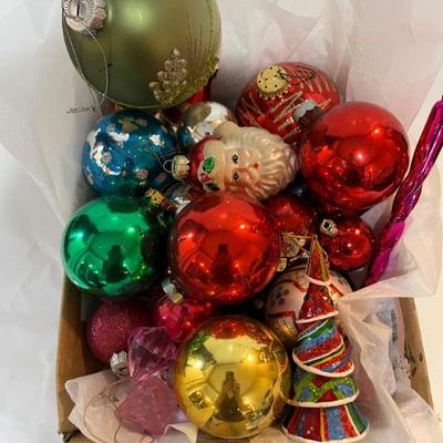 Vintage And Newer Ornaments 