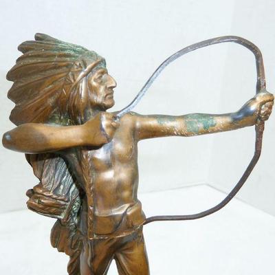 Bronzed Indian figure/statue