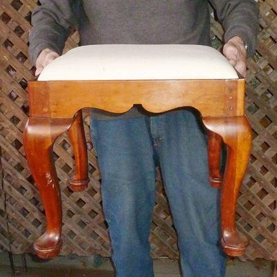 cherry wood foot stool