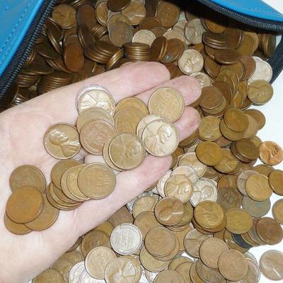 1400 unsearched wheat pennies
