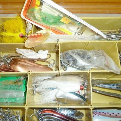 LOT of fishing lures in box