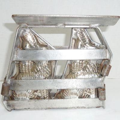 Double RABBIT candy mold