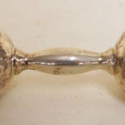 1064	STERLING TIFFANY & CO BABY RATTLE, APPROXIMATELY 4 1/2 IN X 1 1/4 IN
