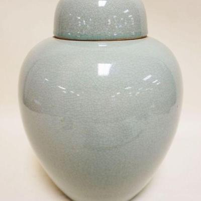 1241	CELADON COVERED URN, APPROXIMATELY 15 IN HIGH
