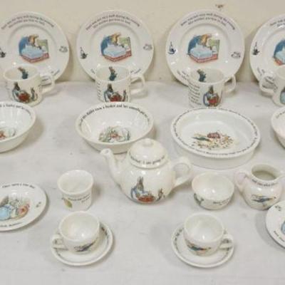 1099	GROUP OF ASSORTED WEDGWOOD BEATRIX POTTER *PETER RABBIT* CHILDRENS DISHES
