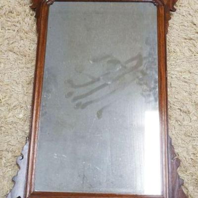 1080	ANTIQUE PERIOD CHIPPENDALE MIRROR W/ORIGINAL LABEL ON REVERSE, APPROXIMATELY 19 IN X 37 IN
