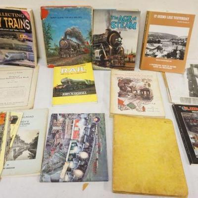 1261	LARGE LOT OF TRAIN & TOY TRAIN BOOKS
