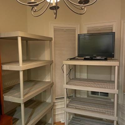 There are 10 shelving units available 