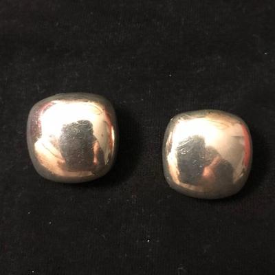 Sterling silver clip earrings
