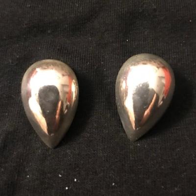 Sterling silver clip earrings