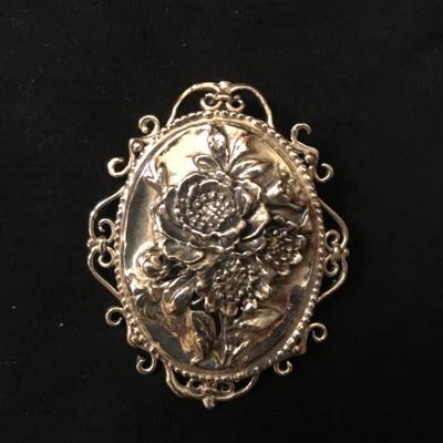 Sterling silver brooch