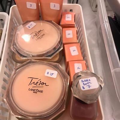 LancÃ´me Tresor perfume, creams and bath gel