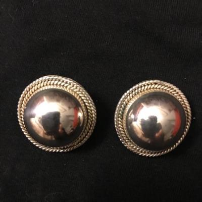 Sterling silver clip earrings