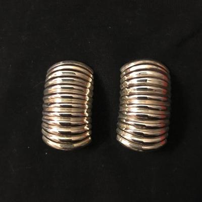 Sterling silver clip earrings