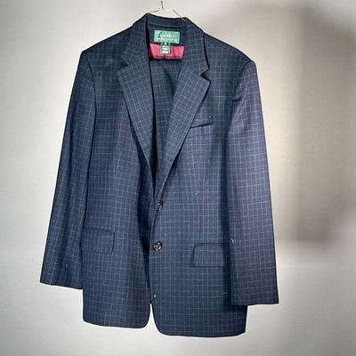 RALPH LAUREN PANTS SUIT | Women's size 14 Ralph Lauren pants suit in navy plaid.
